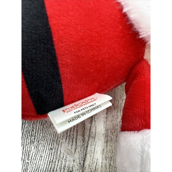 Fetch for Pets Rudolph Santa Claus Plush Stuffed Animal Toy 10" Squeaks - Picture 3 of 5